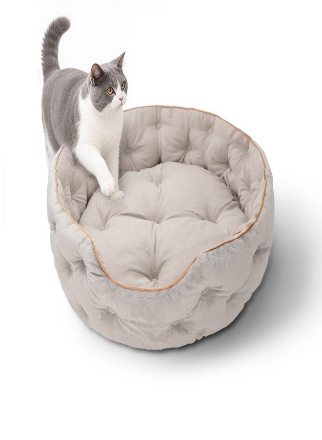 MOYMO Cute Cat Beds Kitten Beds，Small Dog Beds, Washable Pet Beds for Puppy and Kitty, 20 Inch - Image 1
